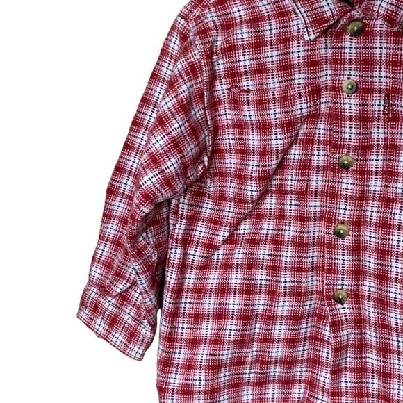 Little Levi’s Toddler Boy Red Plaid Button Down Size 4T - Picture 4 of 9